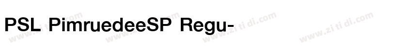 PSL PimruedeeSP Regu字体转换